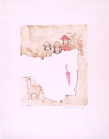 Etching And Aquatint Kramer - Rain Storm