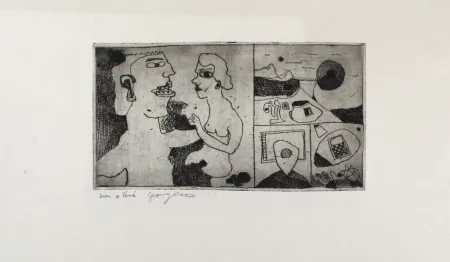 Etching Kress - Ungeheuer I [with] Ungeheuer II