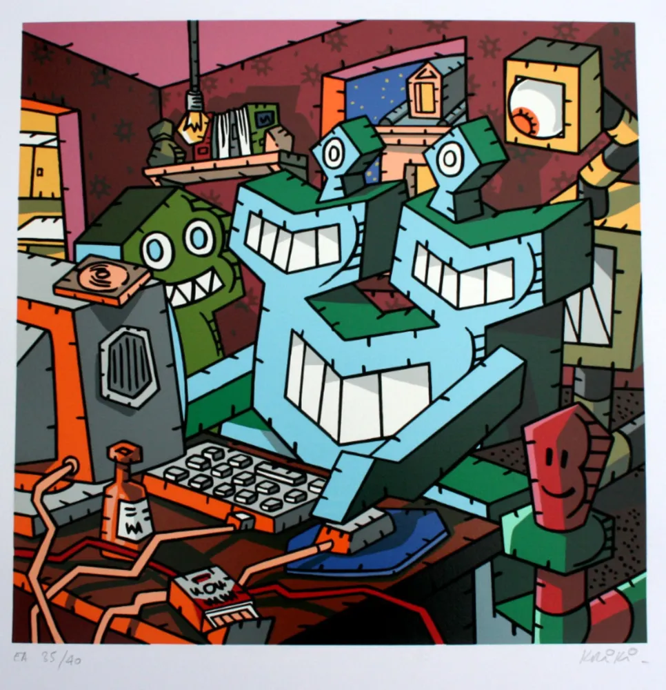 Screenprint Kriki - L’ordi