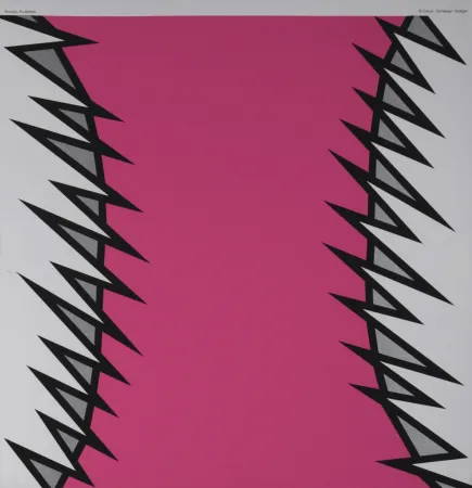 Screenprint Krushenick - Composition, 1972 