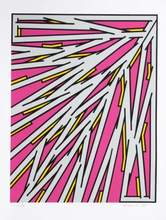 Screenprint Krushenick - Small Pink