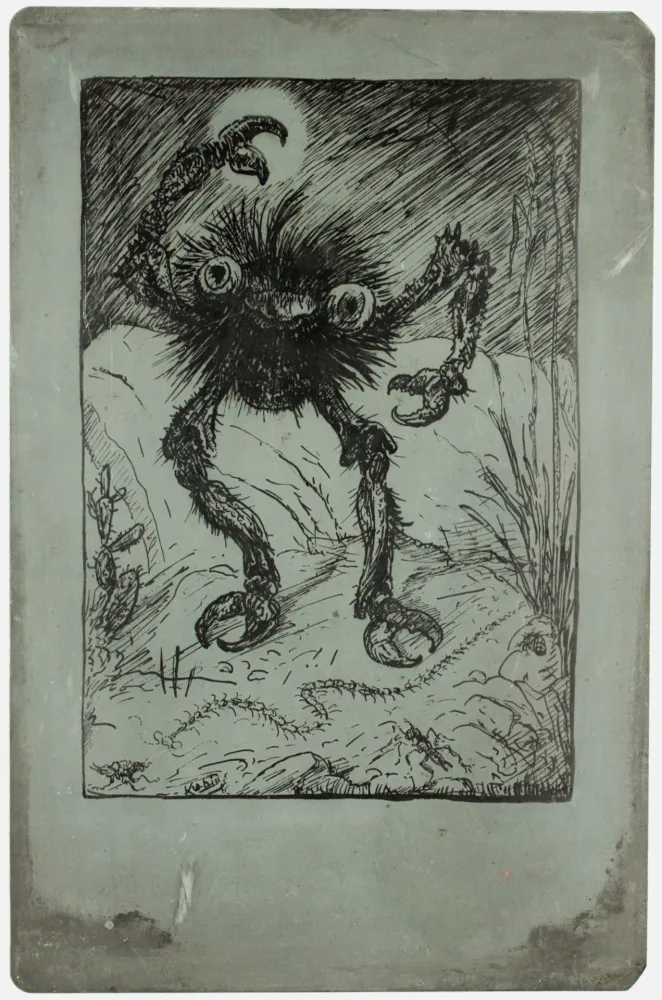 Lithograph Kubin - Die sieben Todsünden (The seven deadly sins: wrath)