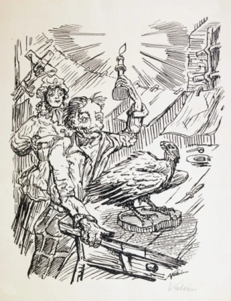 Lithograph Kubin - Nach Damaskus.  Achtzehn Steinzeichnungen.