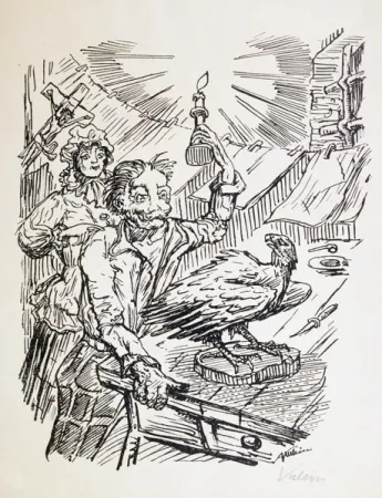 Lithograph Kubin - Nach Damaskus.  Achtzehn Steinzeichnungen.