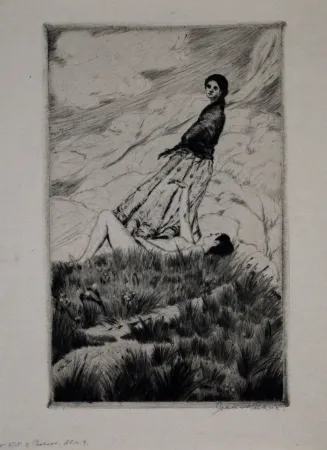 Drypoint Kühne - Untitled