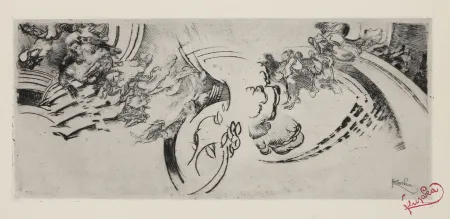 Etching Kupka - Abstract Composition