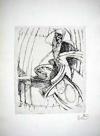 Engraving Kupka - Composition Geometrique