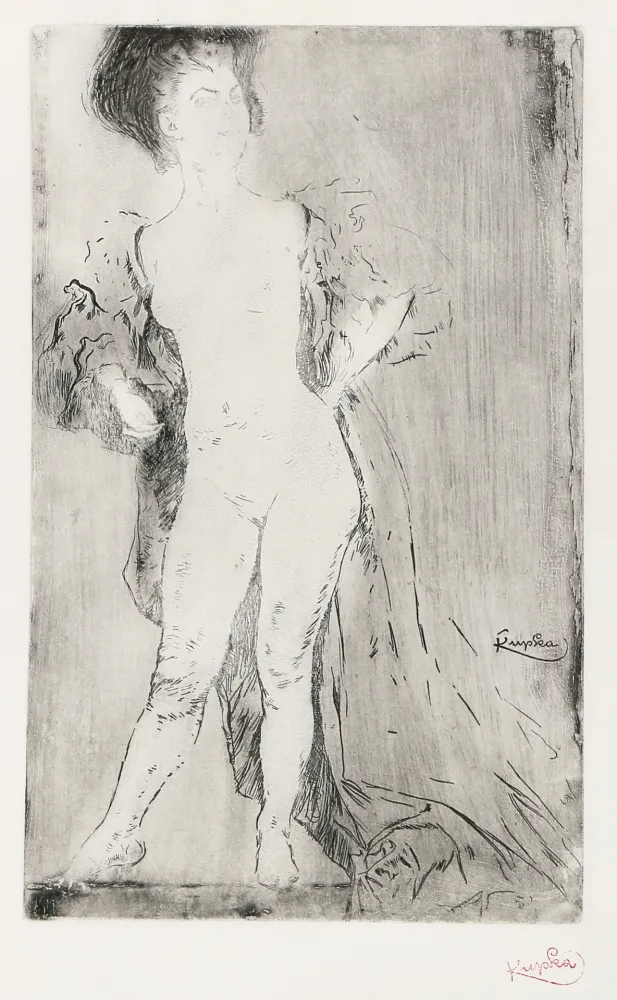 Etching Kupka - Femme Debout