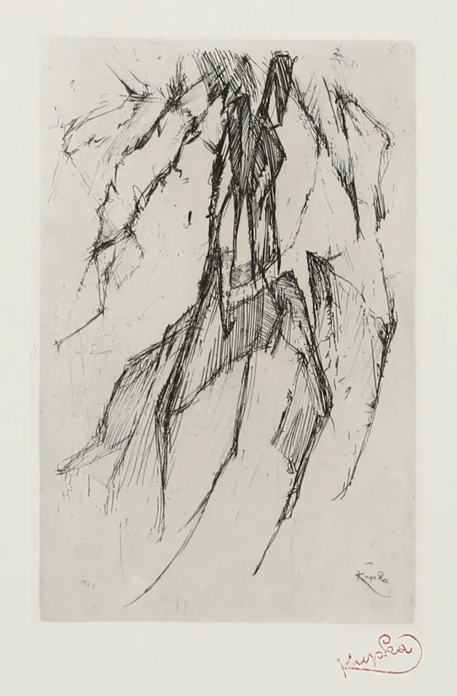 Etching Kupka - Fountain