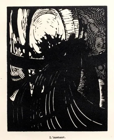 Woodcut Kupka - L'instant