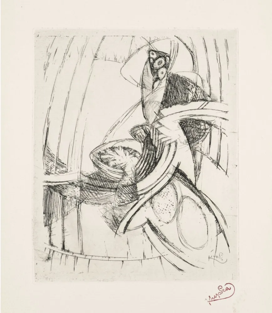 Engraving Kupka - Sound of Clocks