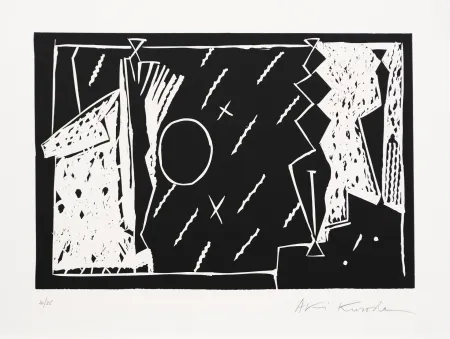 Linocut Kuroda - Attlantide I I I
