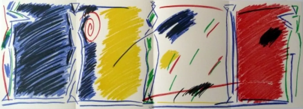 Lithograph Kuroda - East/West Pentures i diuixos