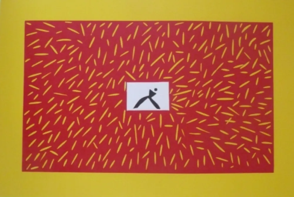 Linocut Kuroda - Sans Titre 9300