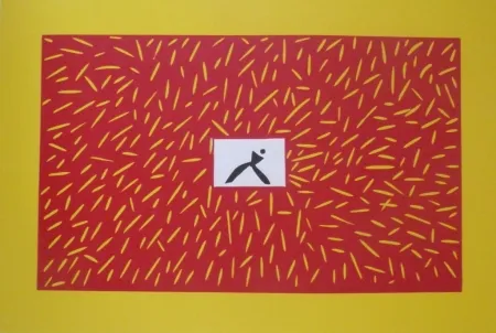 Linocut Kuroda - Sans Titre 9300