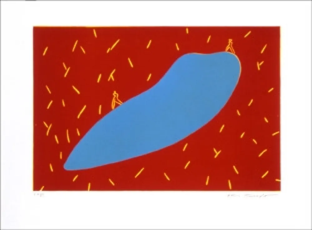 Linocut Kuroda - Sans Titre 9303