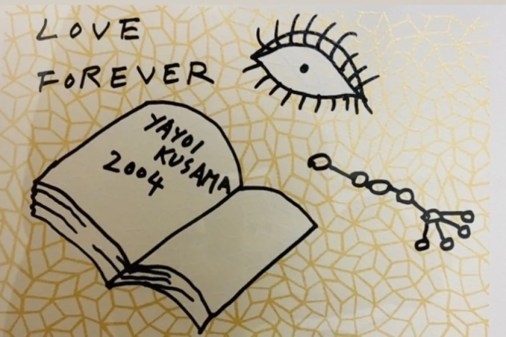 Screenprint Kusama - Book to Read at Night A