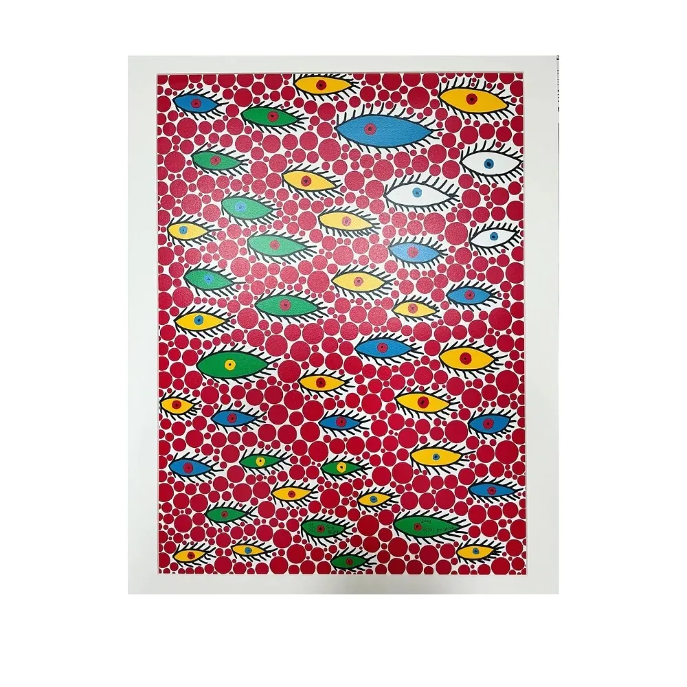 Screenprint Kusama - Eyes Flying in the Sky