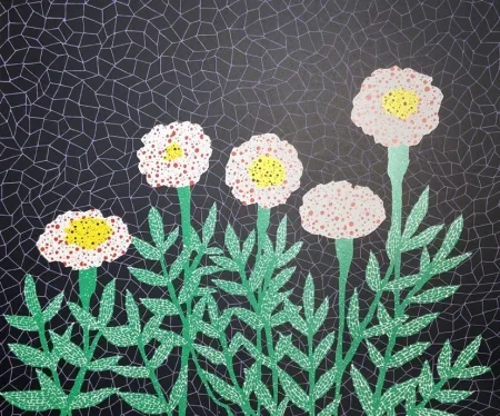 Lithograph Kusama - Flower