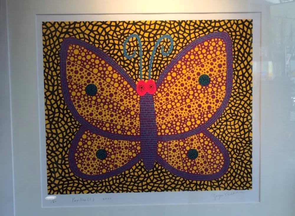 Screenprint Kusama - Papillon1