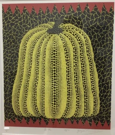 Lithograph Kusama - Pumpkin