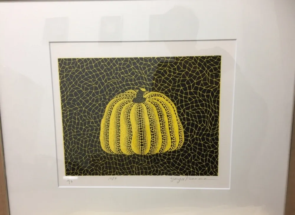 Lithograph Kusama - Pumpkin
