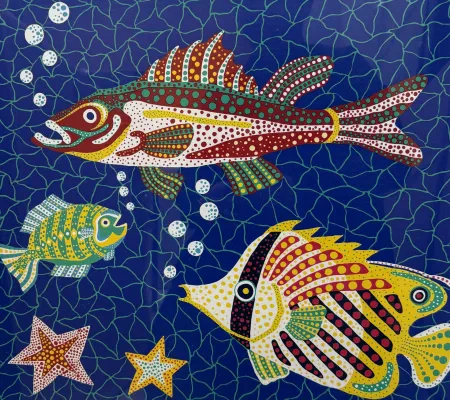 Lithograph Kusama - Sea