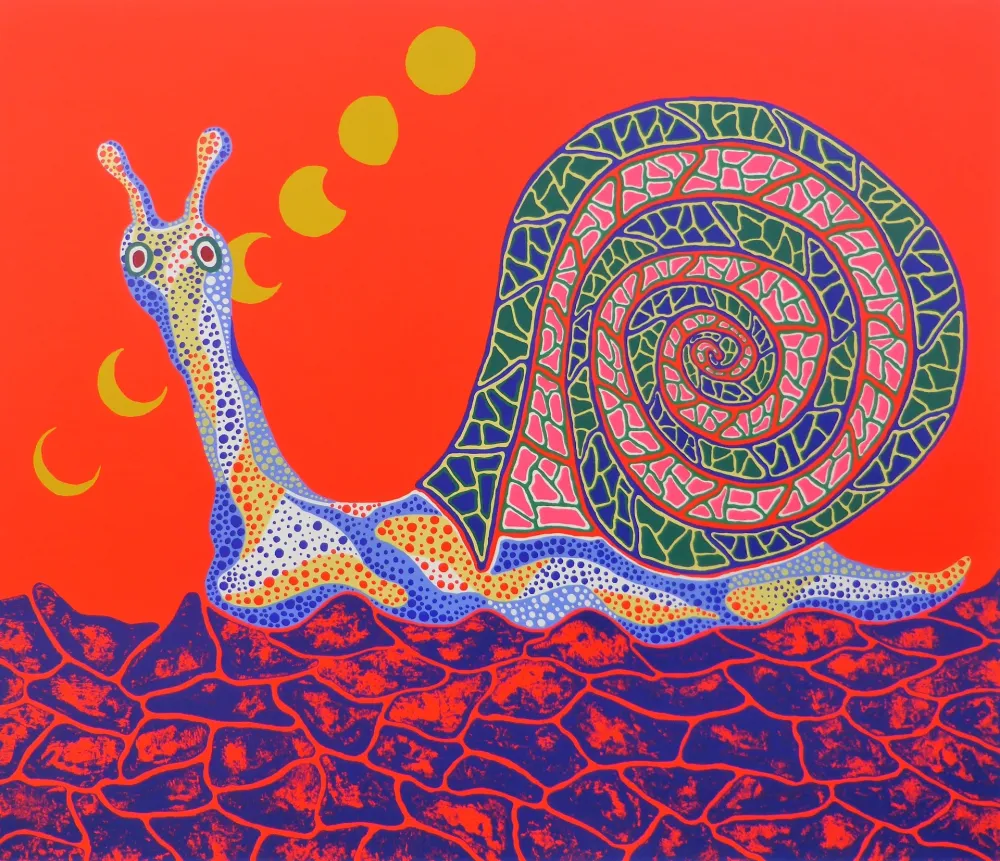 Screenprint Kusama - Snail
