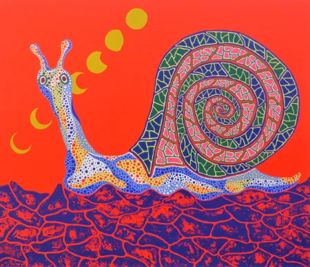 Screenprint Kusama - Snail
