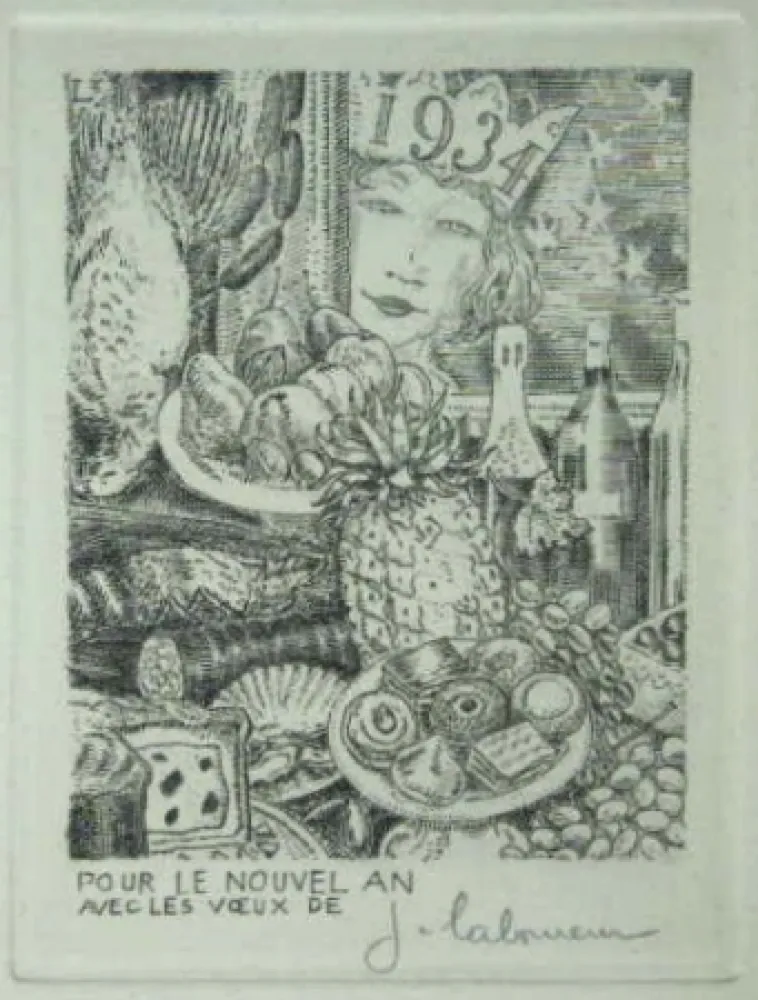 Engraving Laboureur - Cocagne.