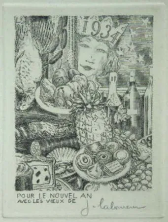 Engraving Laboureur - Cocagne.