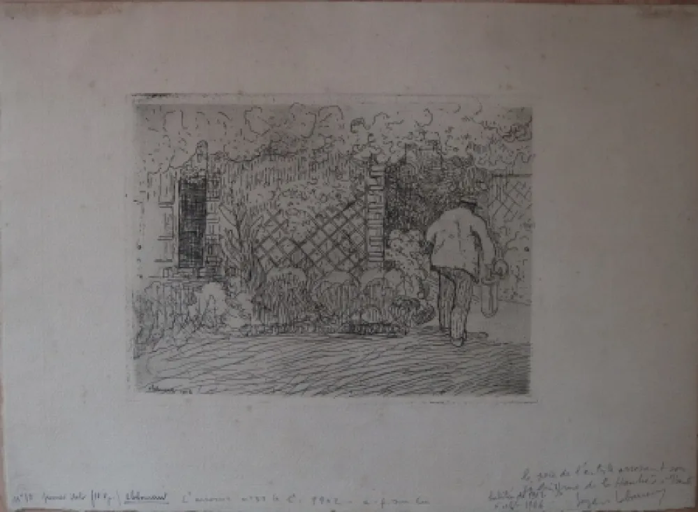 Engraving Laboureur - L'Arrosoir
