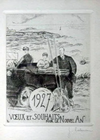 Engraving Laboureur - Le chemin cotier