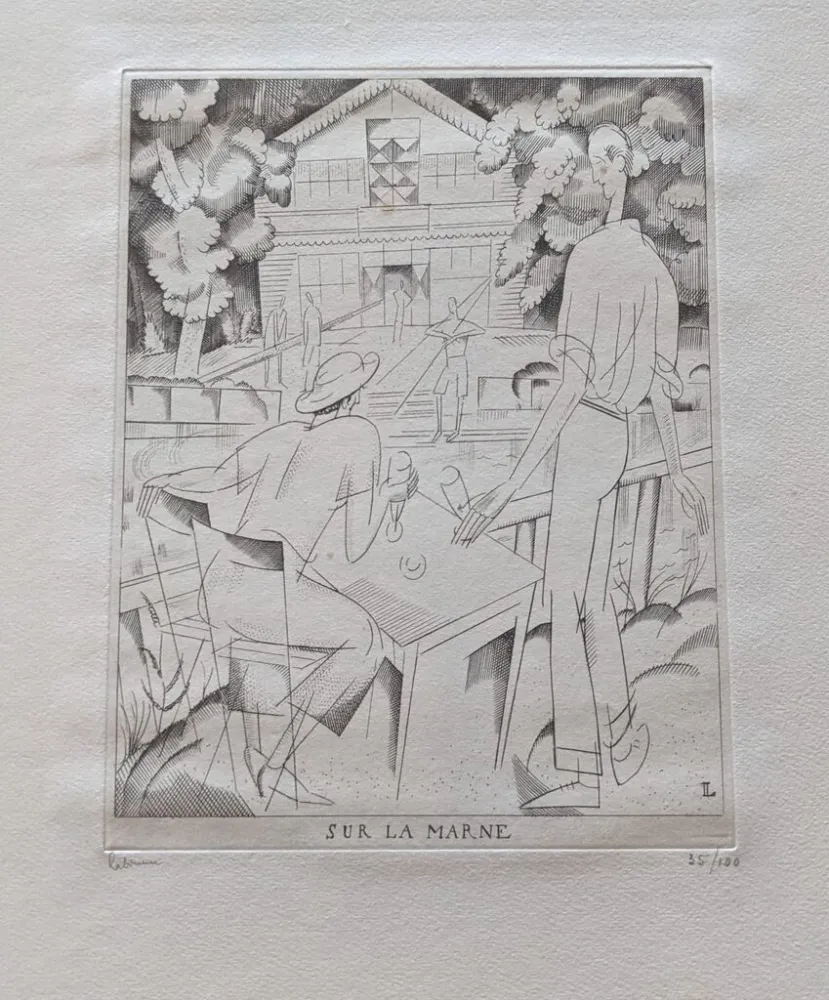 Engraving Laboureur - Sur la Marne