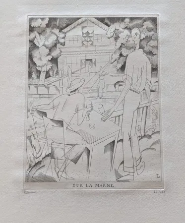 Engraving Laboureur - Sur la Marne