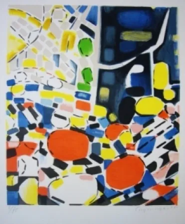 Lithograph Lagrange - Paysage 57