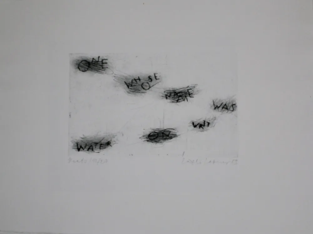 Drypoint Lakner - Keats