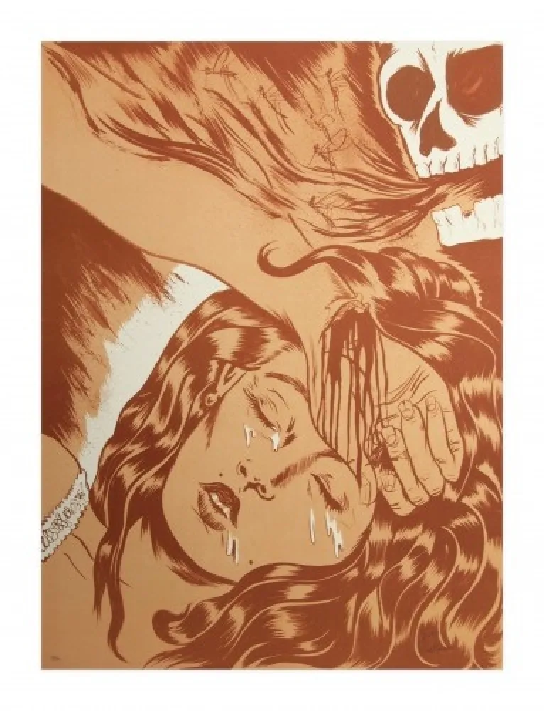 Lithograph Lakra (Dr.) - Final de sueño y calavera