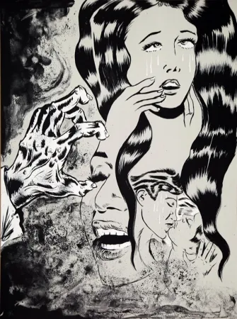 Lithograph Lakra (Dr.) - Sans titre