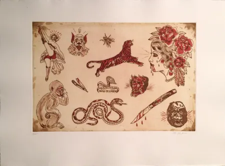 Etching Lakra (Dr.) - Untitled, #7