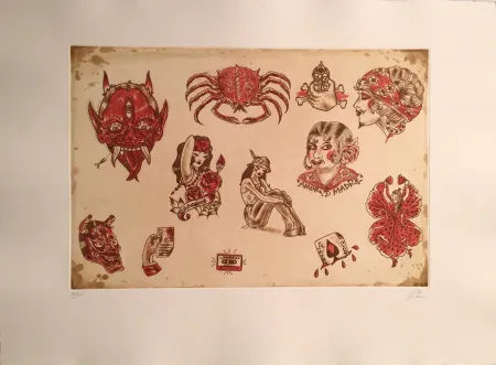 Etching Lakra (Dr.) - Untitled, #8