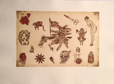 Etching Lakra (Dr.) - Untitled, #9