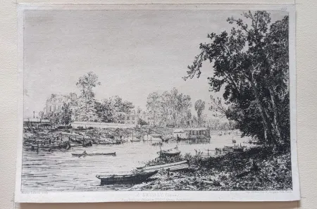 Etching Lalanne - À Neuilly (Seine)