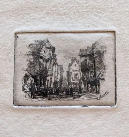 Etching Lalanne - Village