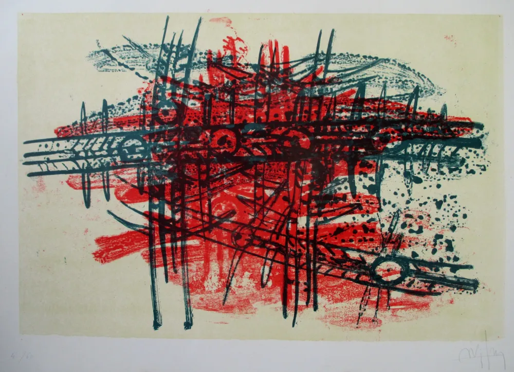 Lithograph Lam - Composition IV