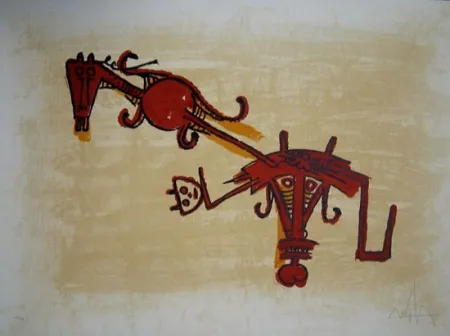 Lithograph Lam - EL ÚLTIMO VIAJE DEL BUQUE FANTASMA