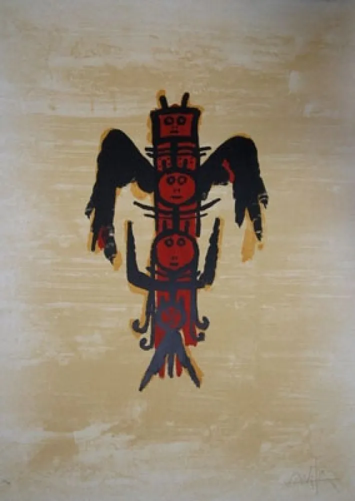 Lithograph Lam - EL ÚLTIMO VIAJE DEL BUQUE FANTASMA