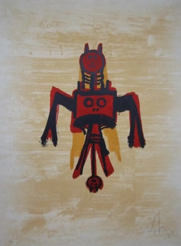 Lithograph Lam - EL ÚLTIMO VIAJE DEL BUQUE FANTASMA