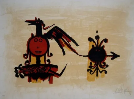 Lithograph Lam - EL ÚLTIMO VIAJE DEL BUQUE FANTASMA