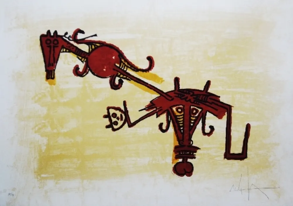 Lithograph Lam - El ultimo viaje del buque fantasma - 2